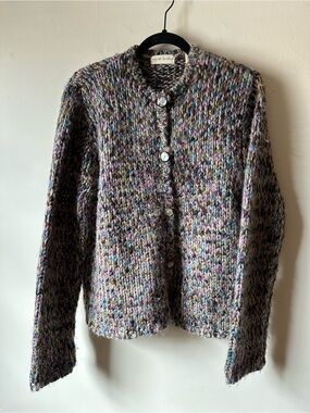 Marsh Landing Multicolor Fuzzy Knit Sweater